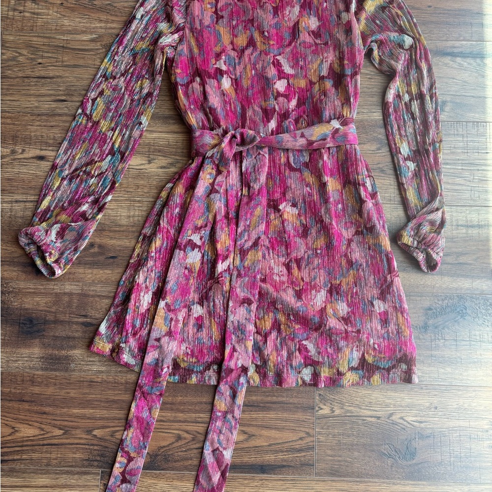 Dress the Population Multicolor Long-Sleeve Dress